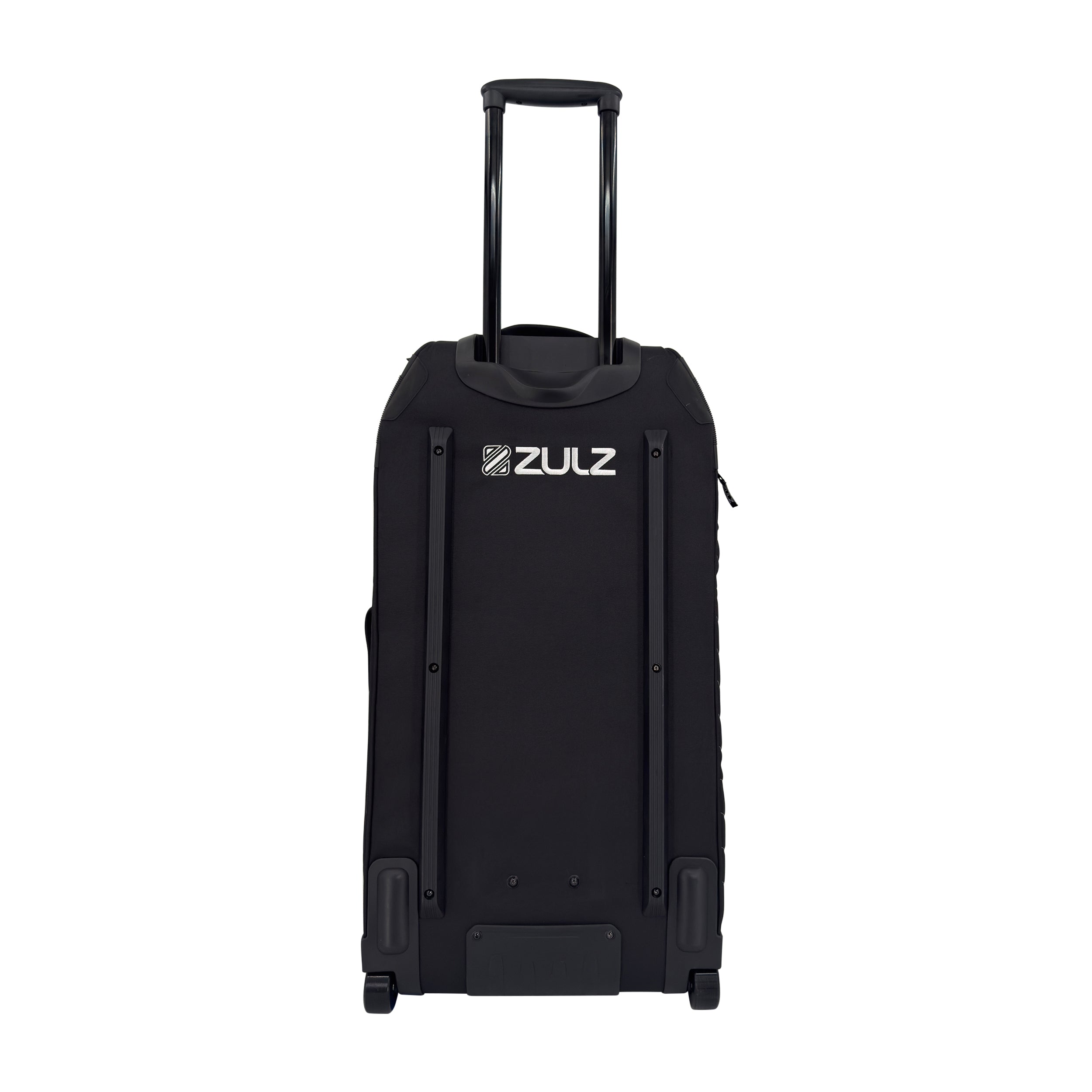 Black suitcase with ZULZ logo on a white background