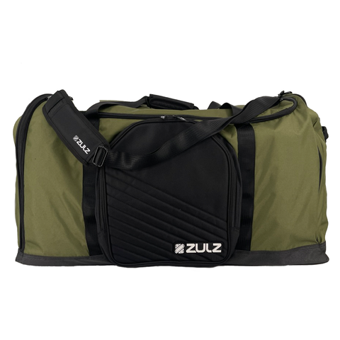 Large premium duffle gearbag with multiple compartments and sturdy handles.