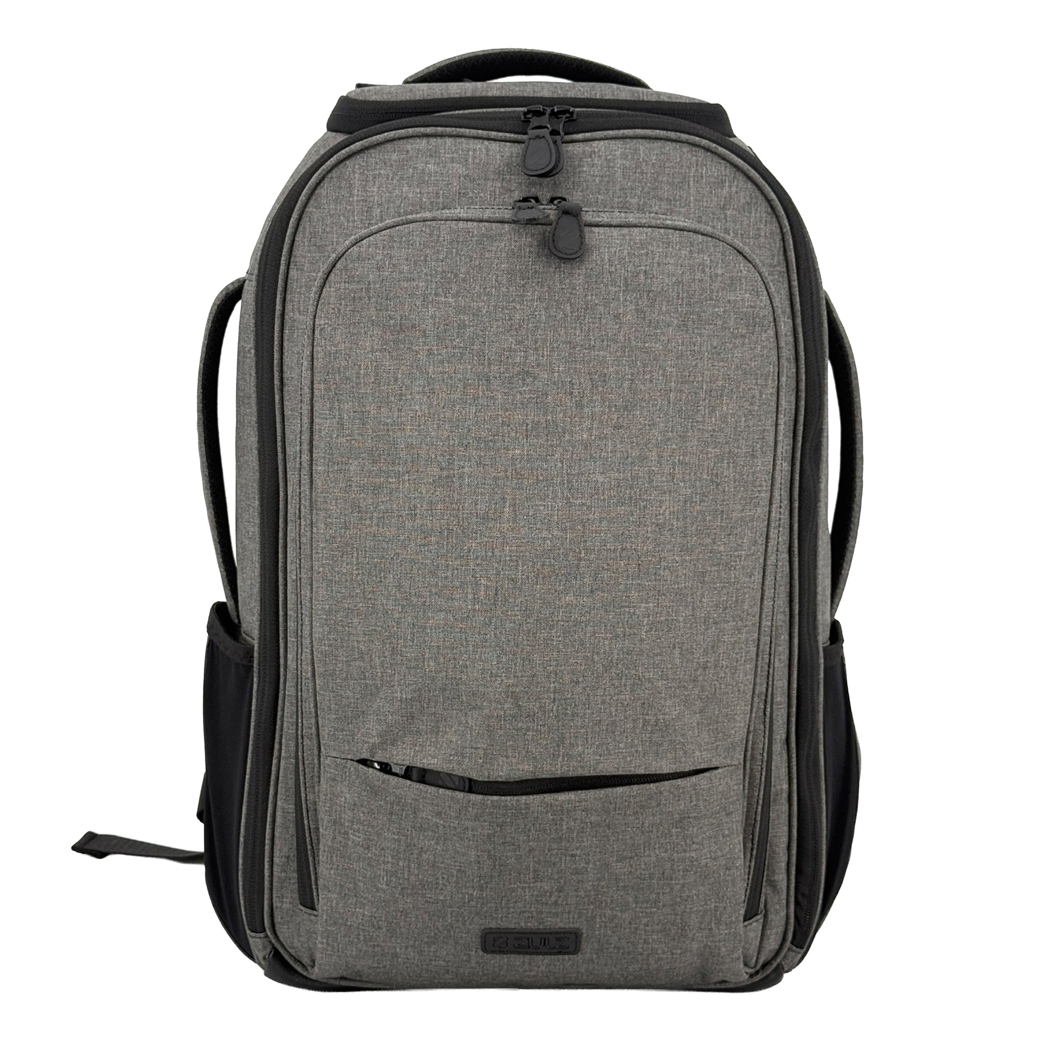 Charcoal Gray backpack on white background
