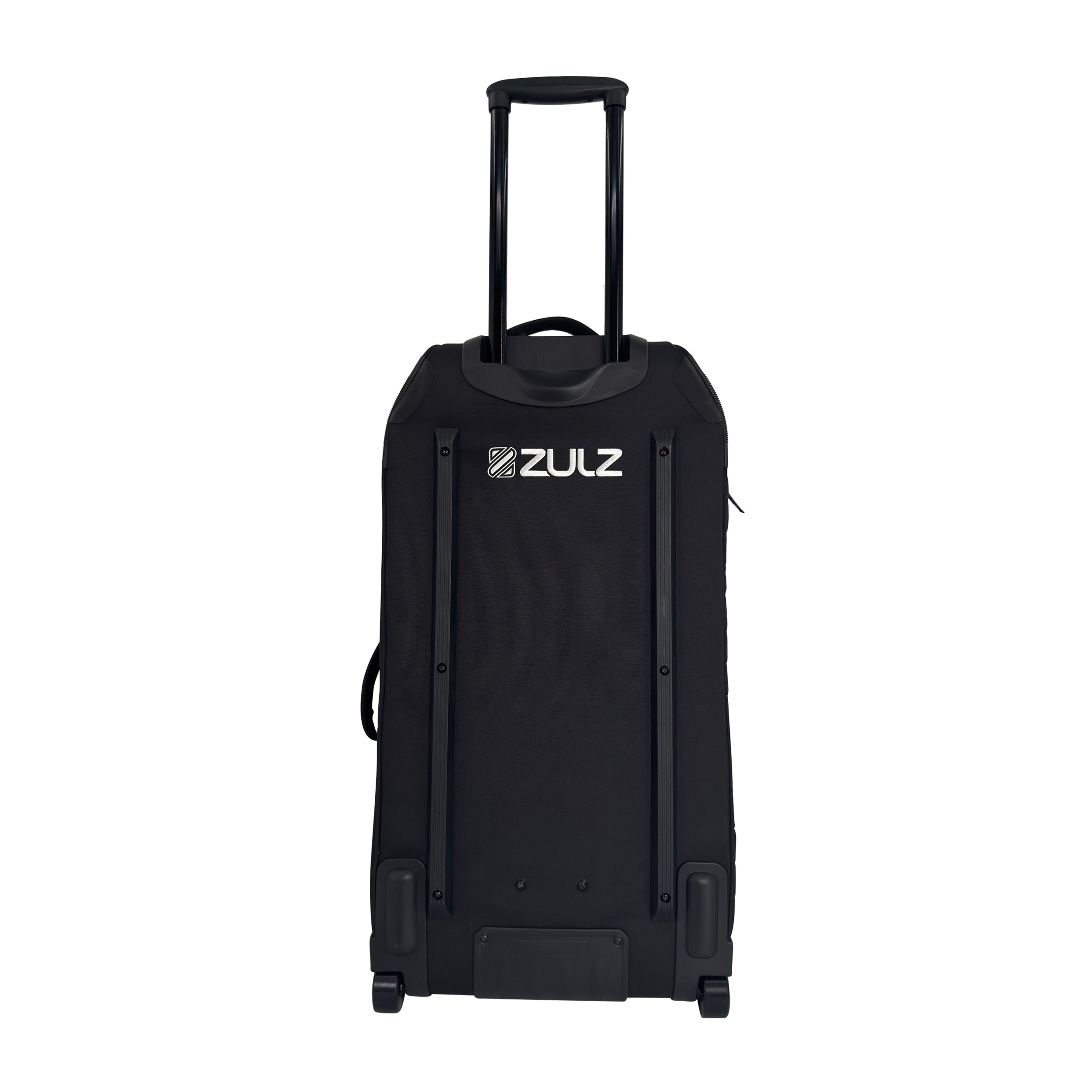 Black suitcase with ZULZ logo on a white background