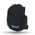 Black with silver accent stitch premium versatile backpack with multiple compartments and padded shoulder straps.